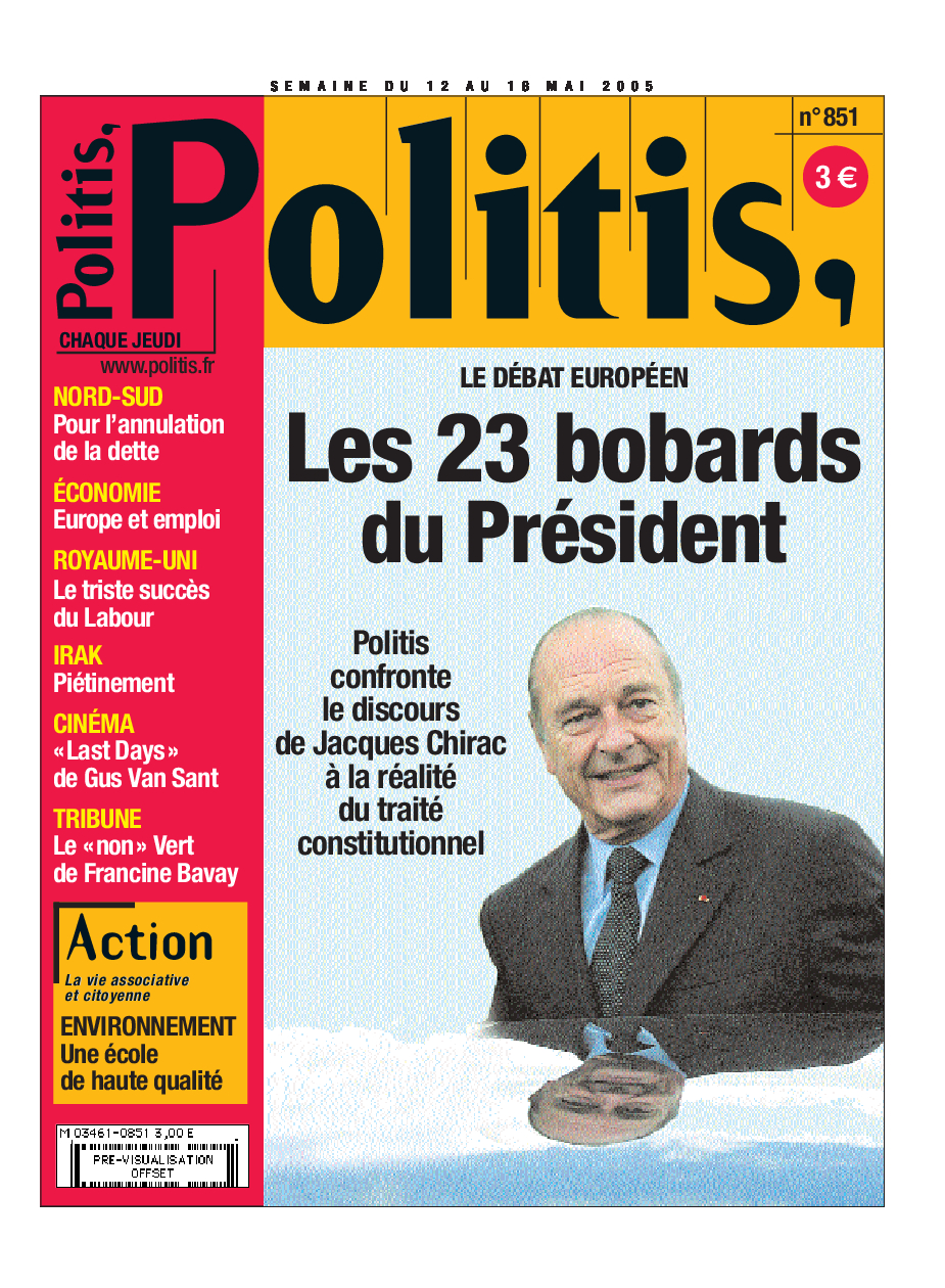 Débat européen : Les 23 bobards du président