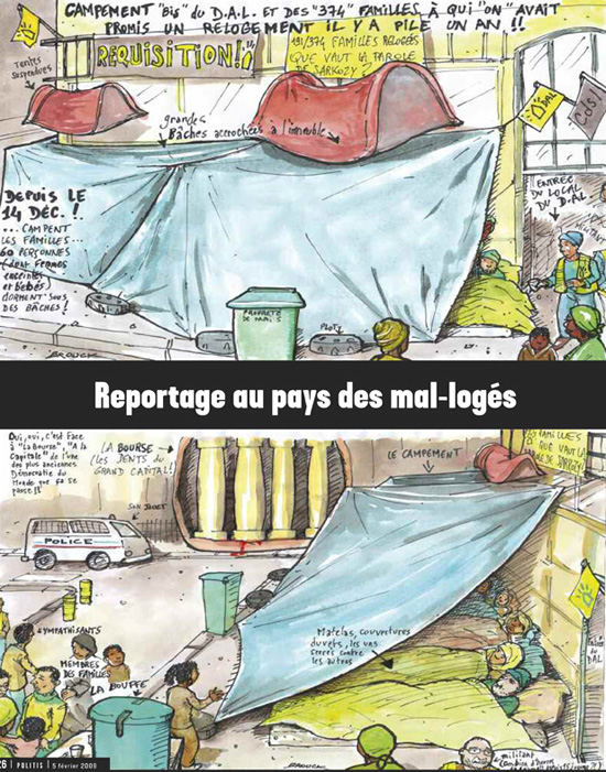 Illustration - Reportage au pays des mal-logés 