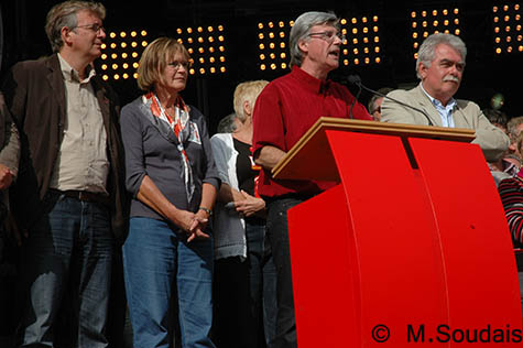 Grande scène de la Fête de l'Huma, le 13 septembre 2009.