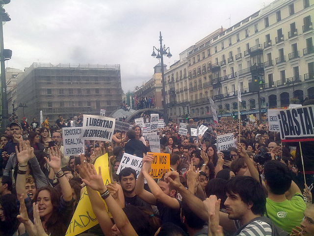 Illustration - La jeunesse d’Espagne en mouvement …