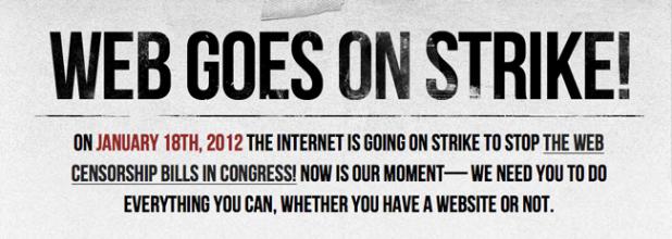 Illustration - Opération « Black out SOPA » : le web se mobilise contre une loi américaine sur le piratage 