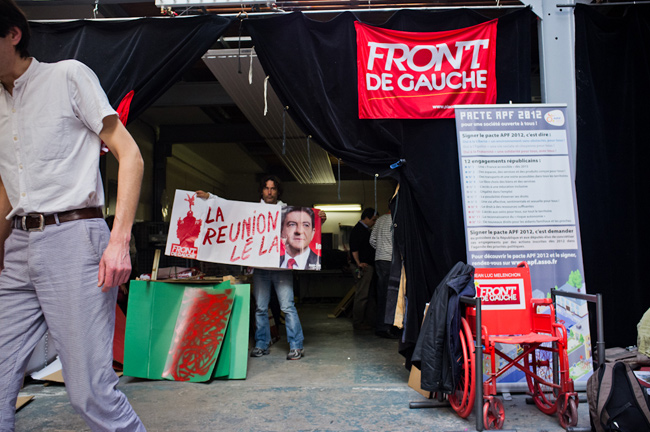 Une vingtaine de militants présents dimanche viennent expressément de la Réunion. - Photo / Nicolas Portnoï