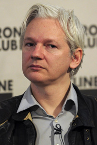 Julian Assange, le 27 février 2012 à Londres. - AFP / Carl Court