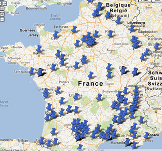 Carte des stations adhérentes à l'Epra en 2012. - [gip-epra.fr->http://www.gip-epra.fr/nos-radios/cartographie]