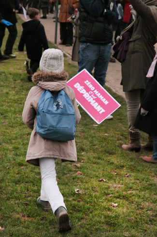 Illustration - « Manif pour tous » : une opération de com’ bien huilée - Photo : Nina Bontemps-Terry
