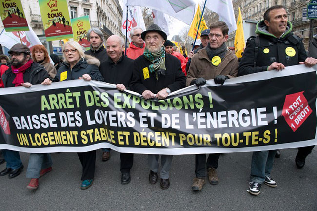 Manifestation du DAL, 16 mars 2013. - Bertrand Langlois / AFP
