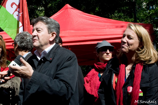 Jean-Luc Mélenchon et Danièle Simonnet