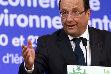 François Hollande fait de l’écologie de tribune