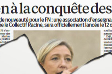 Quand Le Parisien fait la pub de Marine Le Pen