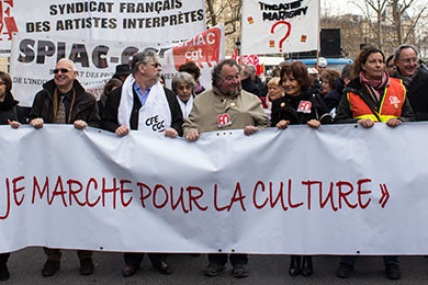 Marches pour la culture dans plusieurs villes de France