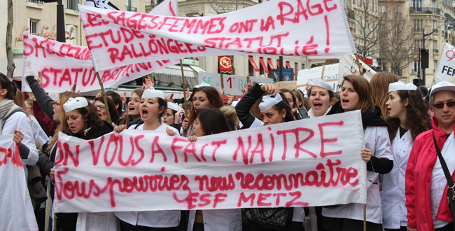 Illustration - Sages-femmes : nouvelle manif pour un statut rénové