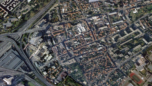 Illustration - À Bagnolet, sept listes de gauche s’affrontent pour succéder à un maire communiste conspué - Bagnolet vu de Google Earth