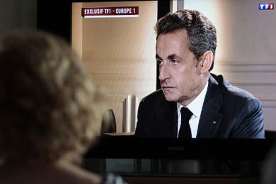 Sarkozy à la télé : prévisible, trop prévisible