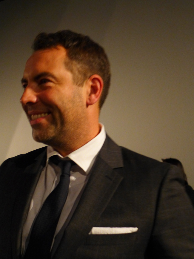 Stephen Beresford - Scénariste de Pride, lors de l'avant-première à Paris, le 3 septembre 2014.
{Photo Perline}