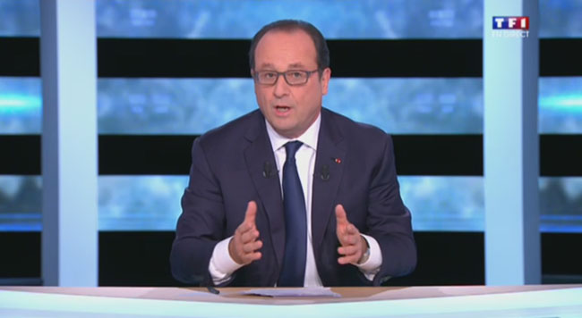 Illustration - Hollande à la télé: ses principales déclarations 