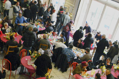 Véronique, dans son studio après 4 mois de rue