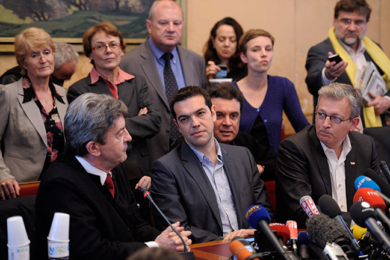 Front commun de la gauche et des écologistes pour soutenir Syriza