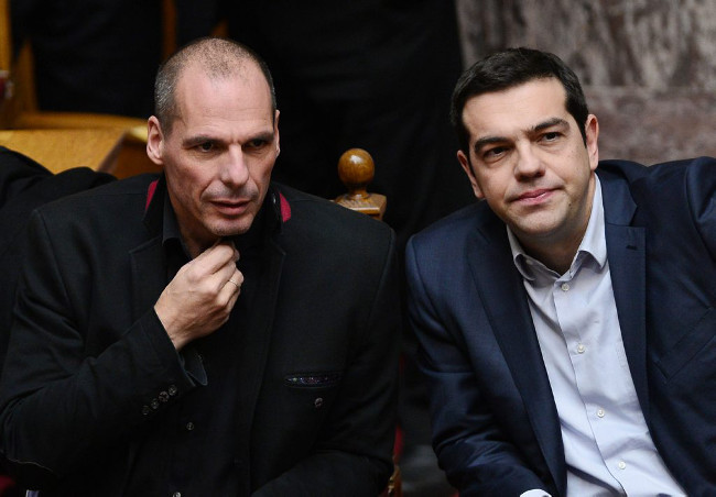 Yanis Varoufakis et Alexis Tsipras