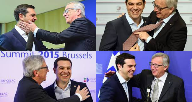 Juncker-Tsipras, la caresse qui tue