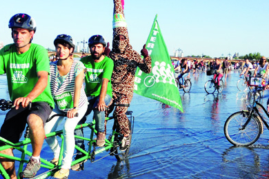 L’arrivée du Tour Alternatiba