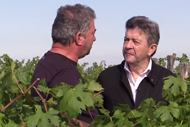 Le goût du vin, selon Jean-Luc Mélenchon