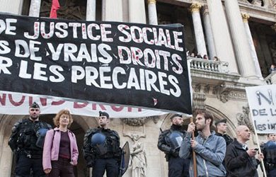 «État  d’urgence social»: les précaires manifestent demain