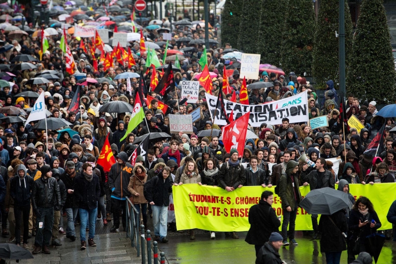 Mobilisation importante contre la réforme du code du travail