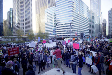 Les anti-Trump dans la rue