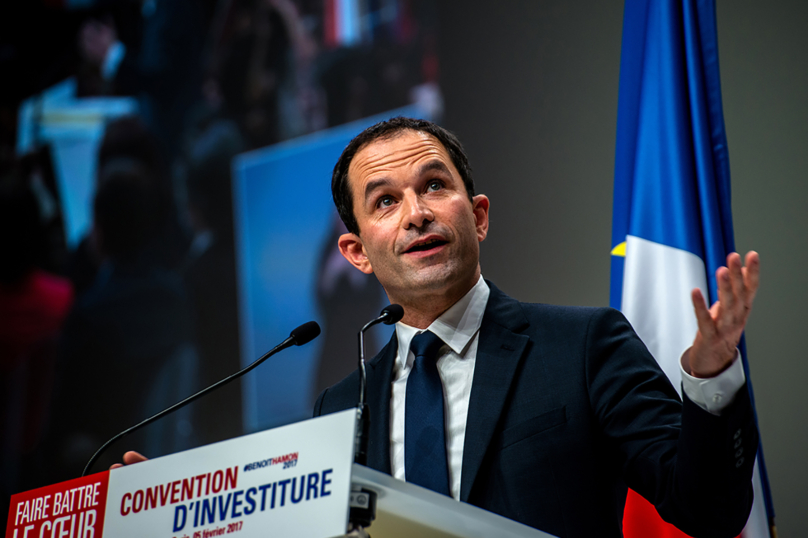 Benoît Hamon sur un fil