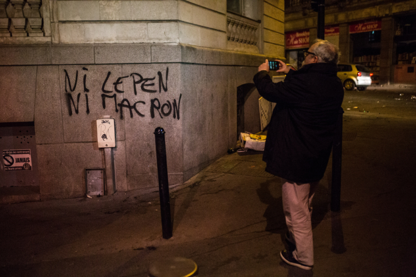 Manifestations après le 1er tour : « Ni patrie ni patron, ni Le Pen ni Macron »