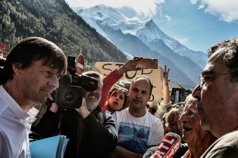 En Haute-Savoie, Nicolas Hulot sans « baguette magique » face à la pollution