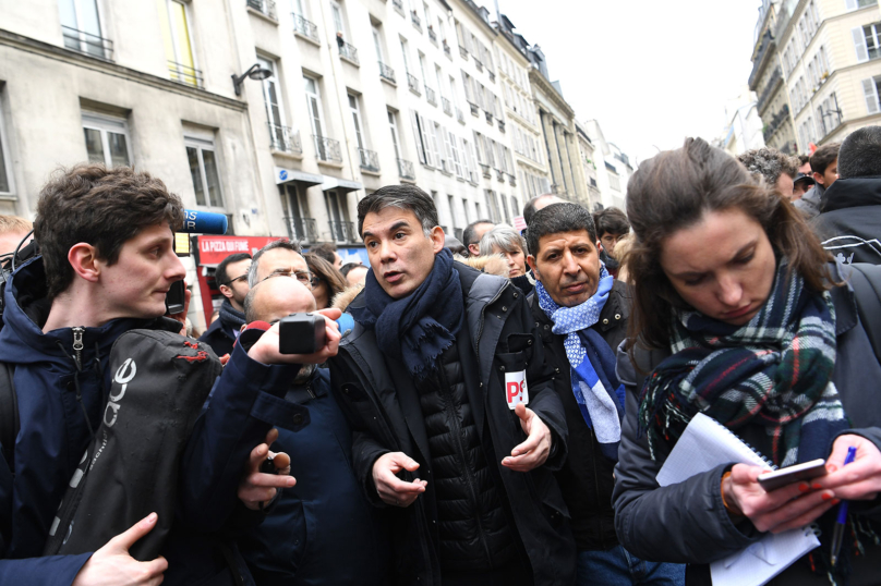 Olivier Faure et le PS, pas vraiment les bienvenus parmi les cheminots