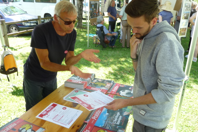 8 juillet : Pour Politis se déplace jusqu’au bout de la Dordogne