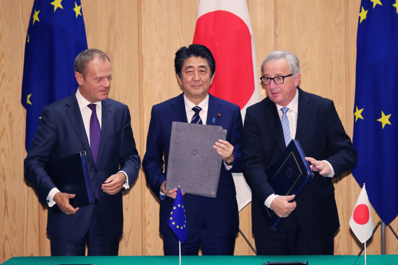 L’Europe et le Japon signent le plus gros accord de libre-échange au monde