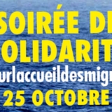 Pour l’accueil des migrants, grande soirée le 25 octobre