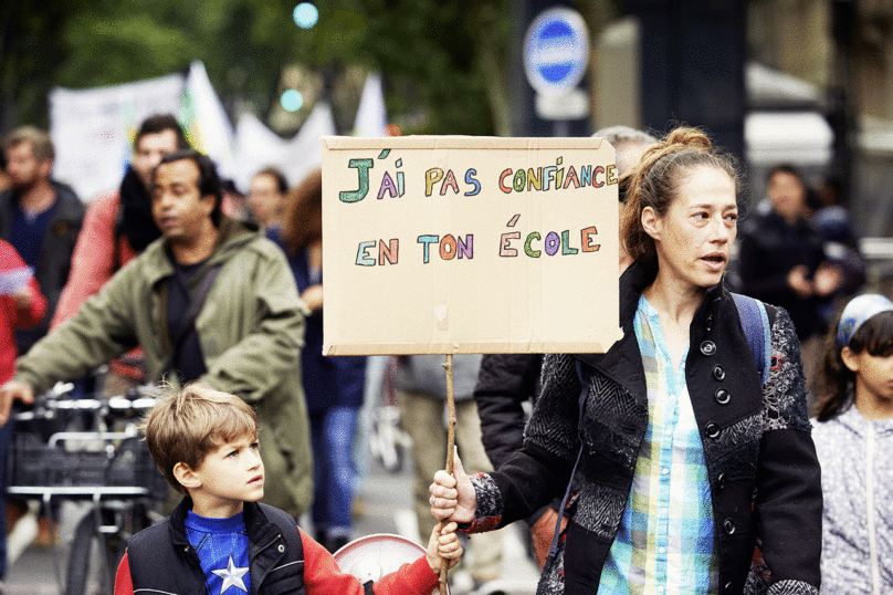 Éducation : profs et lycéens pour « bloquer Blanquer »