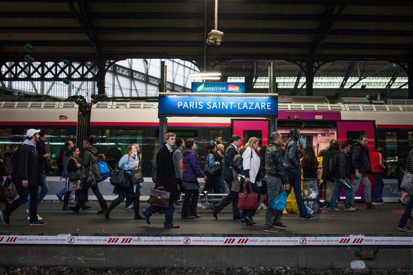 La zone Saint-Lazare, symbole du malaise à la SNCF