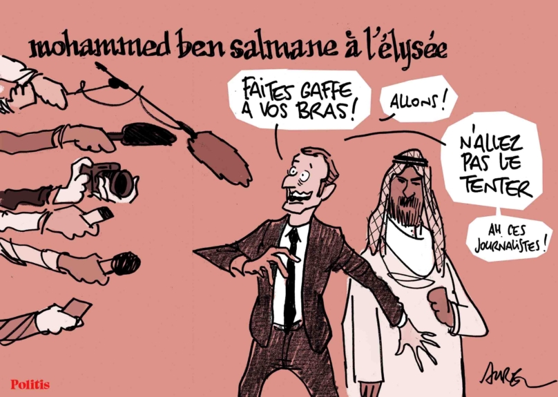 Le dessin d’Aurel : Ben Salmane à l’Élysée et Richard Ferrand pour un 3e mandat