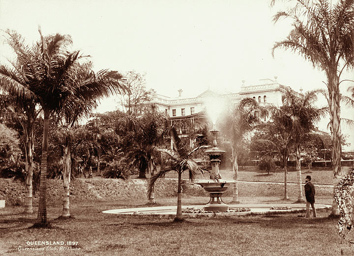 Le Jardin botanique de Brisbane en 1897.