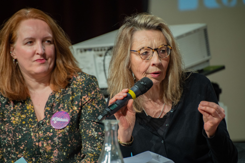 Anne Leclerc meeting politis retraites féministe