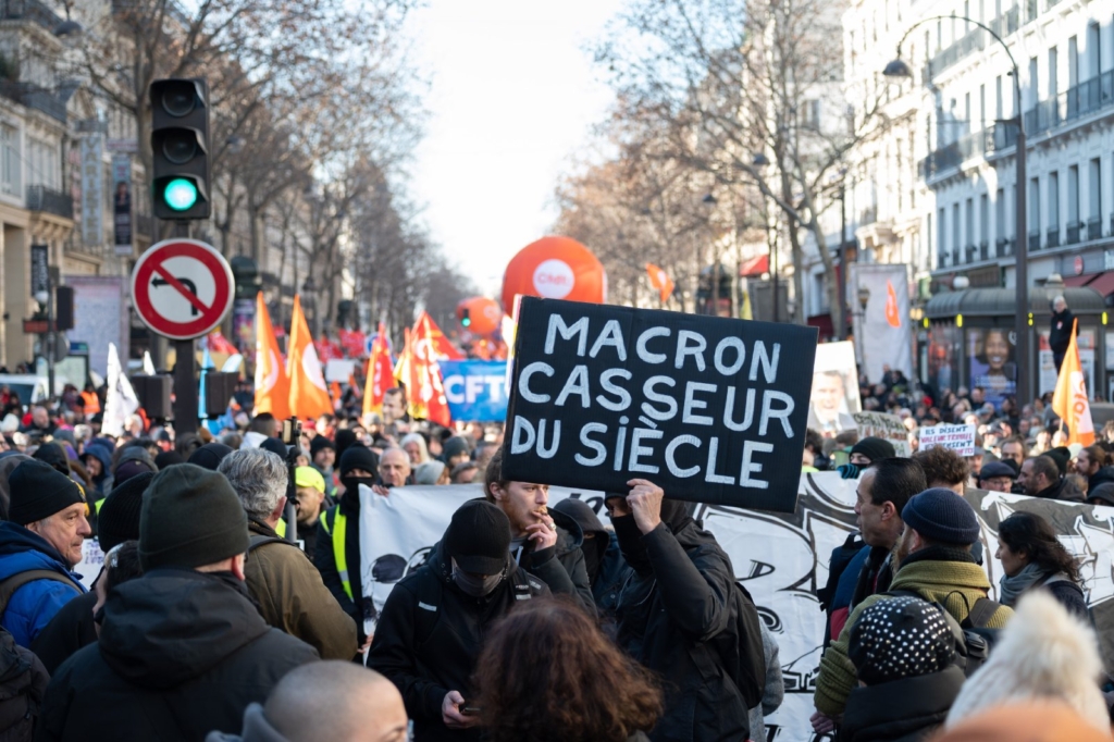 Manifestation retraites Paris 7 février 2023