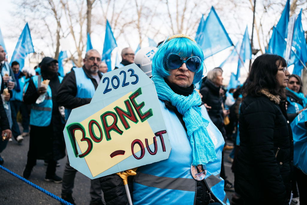 Manifestation retraites Paris 16 février 2023