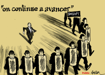 Le dessin d’Aurel : Dussopt avance et Macron réfléchit