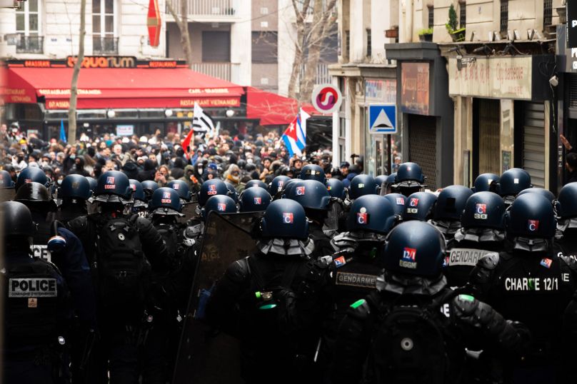 La guerre aux manifestants