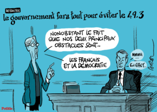 Le dessin d’Aurel : 49.3 et accélération du nucléaire