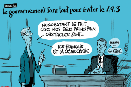 Le dessin d’Aurel : 49.3 et accélération du nucléaire
