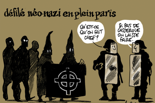 Le dessin d’Aurel : un défilé néonazi à Paris et l’invitation de Borne aux syndicats