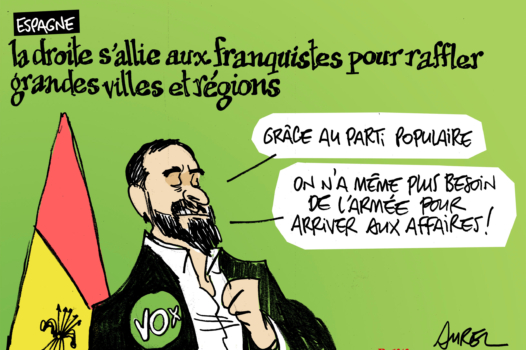 Le dessin d’Aurel : la droite espagnole s’allie aux franquistes et Justine Triet agace la Macronie