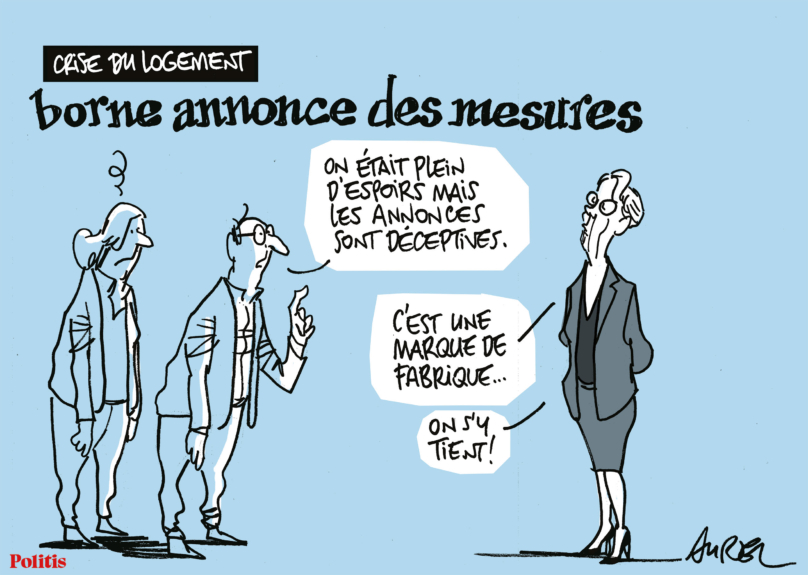 Le dessin d’Aurel : la crise du logement et la note AA de la France