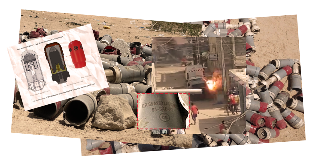 Des grenades GM2L utilisées au Sénégal dans les manifestations de 2023.